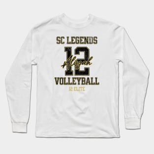 Aliyah #12 SC Legends (12 Elite) - White Long Sleeve T-Shirt